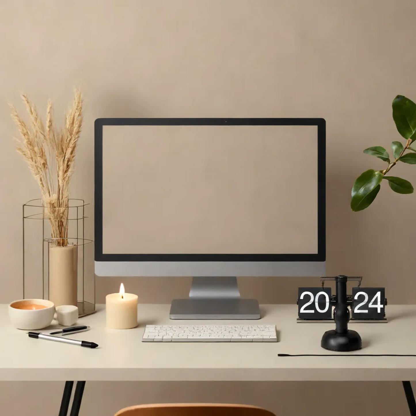 Flipping table clock