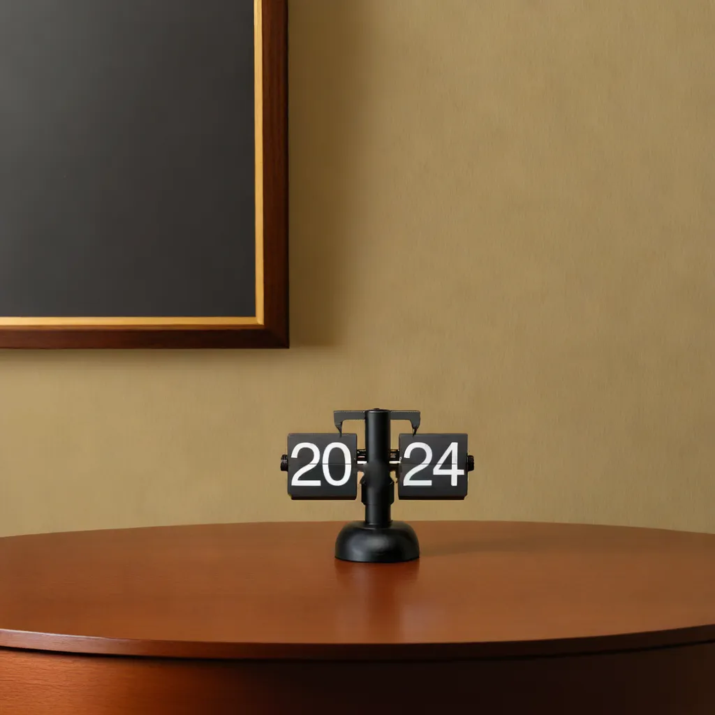 Flipping table clock