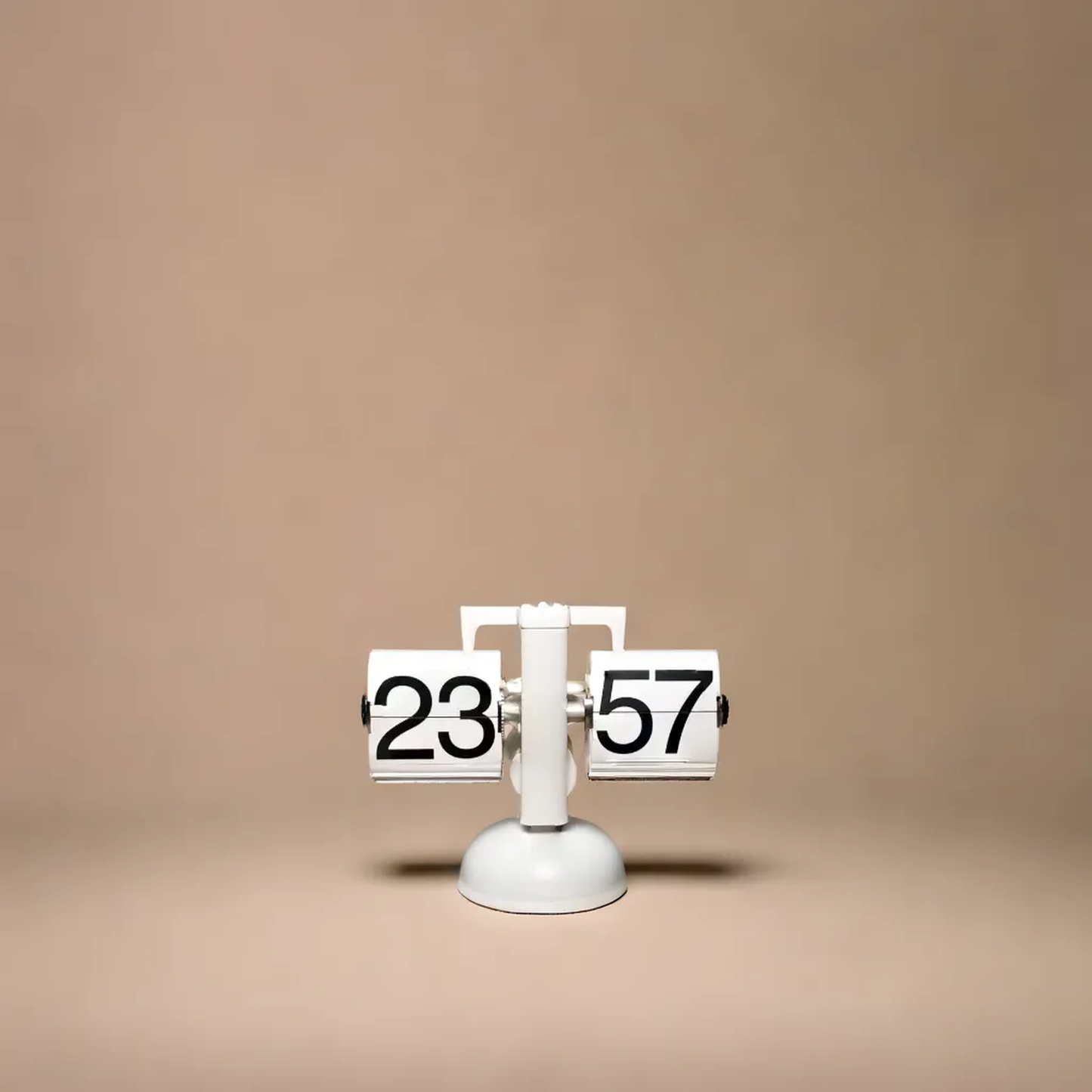 Flipping table clock