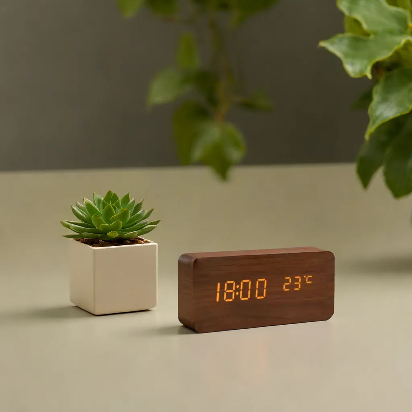 LED Wooden Clock