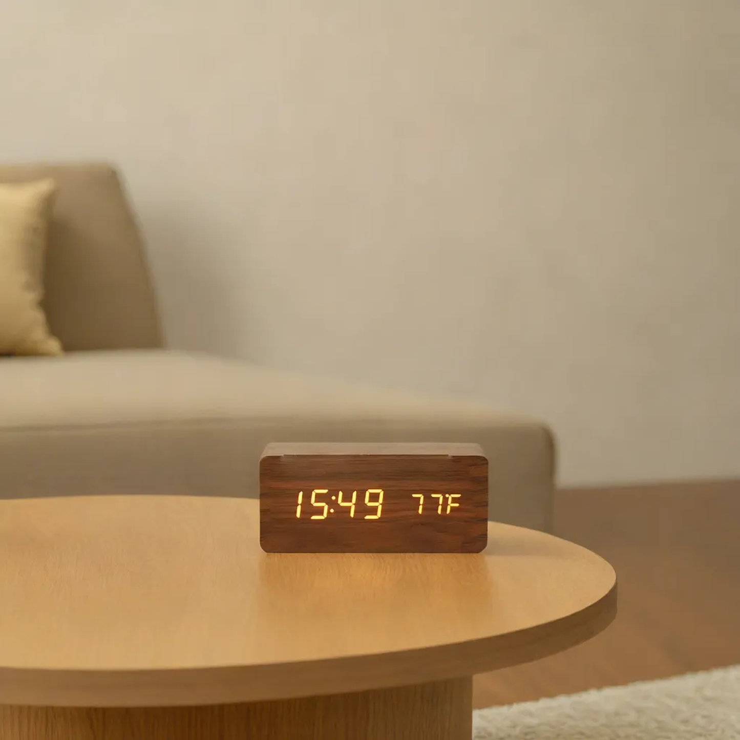LED Wooden Clock