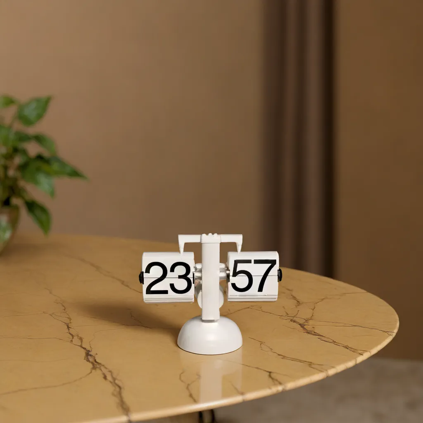Flipping table clock