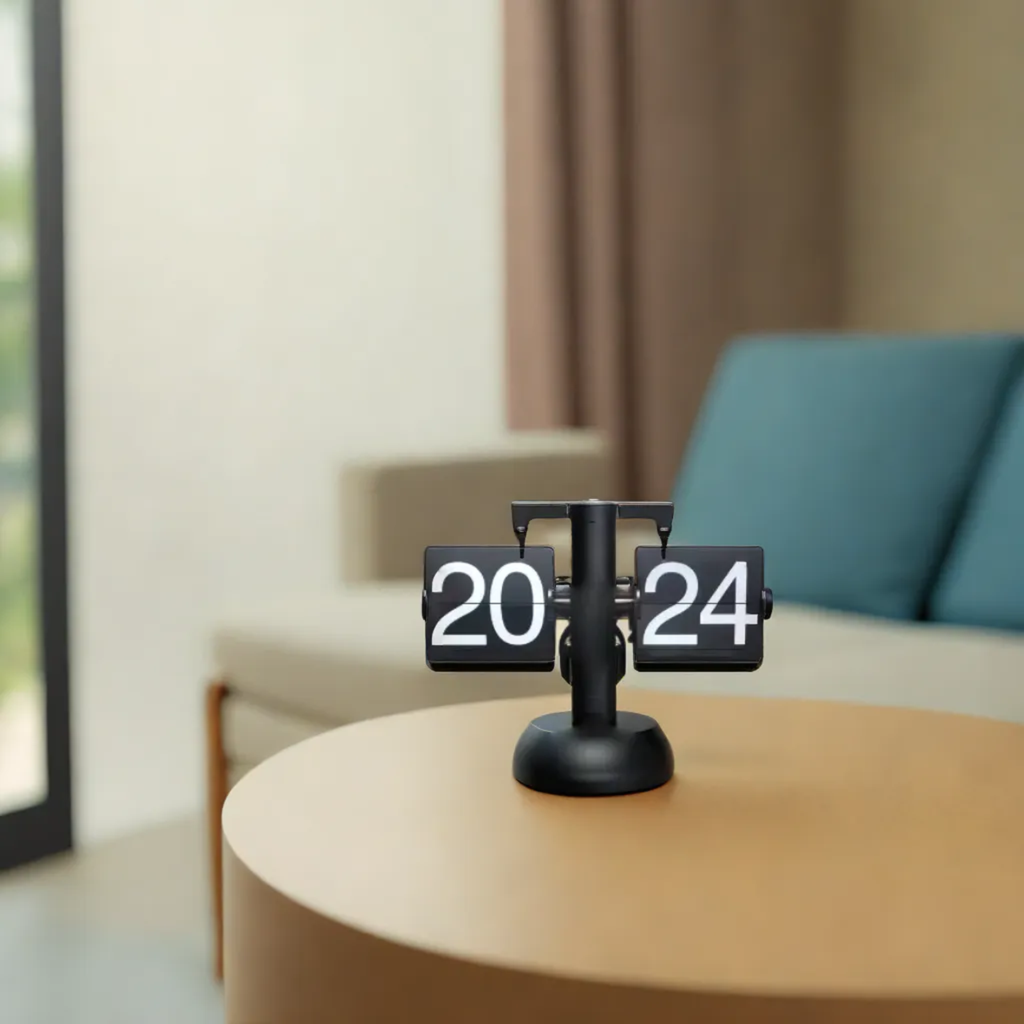 Flipping table clock